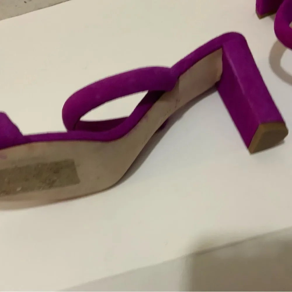 VERONICA BEARD Gauley Slide Sandal in Raspberry Purple, Size 9 Retail $325